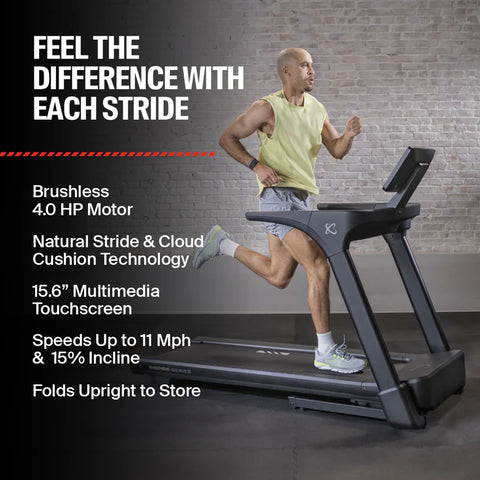 INSPIRE Series T5s Folding Treadmill