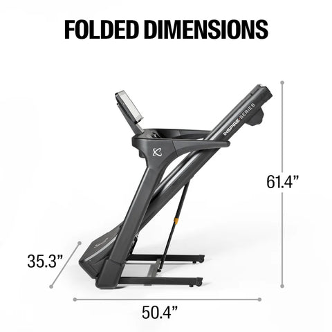 INSPIRE Series T5s Folding Treadmill