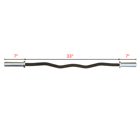 Vice-Versus Black Oxide Ez Curl Bar 300lbs