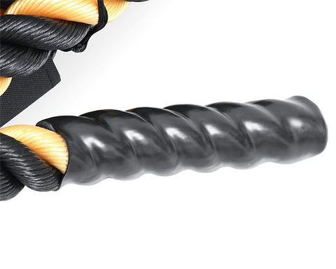 Black / Yellow Nylon 50' Undulation Battle Rope