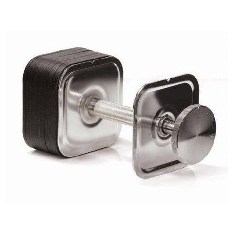 IRONMASTER Quick-lock ADJUSTABLE DUMBBELL system 75 lb set