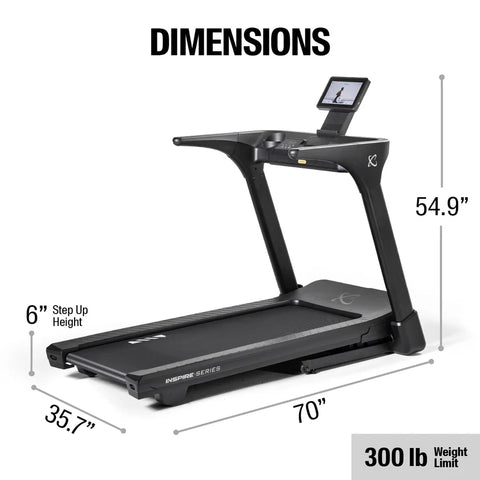 INSPIRE Series T4s Folding Treadmill