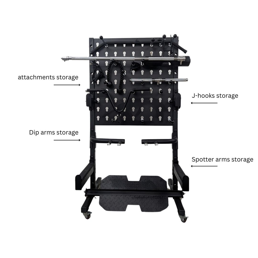 Attachement Rack FNE Utility Attachment Storage Rack – Fitness Nutrition Equipement