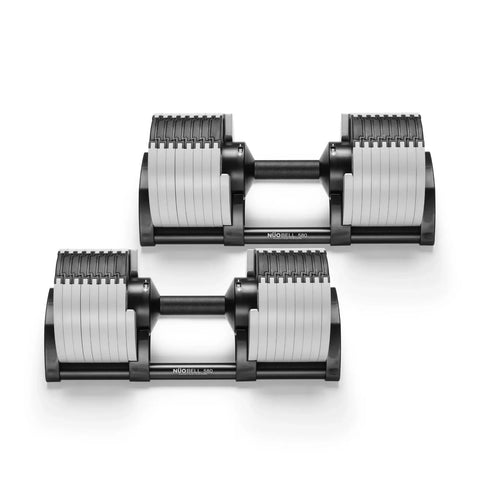 SMRTFT Nuobell 5-50lb or 5-80lb Adjustable Dumbbell Pair