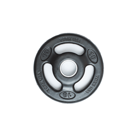 YORK Rubber Grip Olympic Plate (2.5-45 lbs)