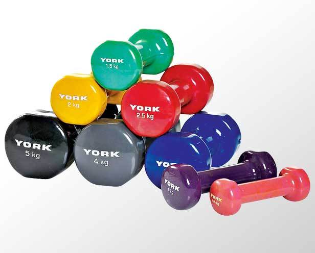 York cheap 5kg dumbbells