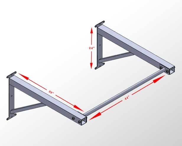 Wall mounted pull up best sale bar canada